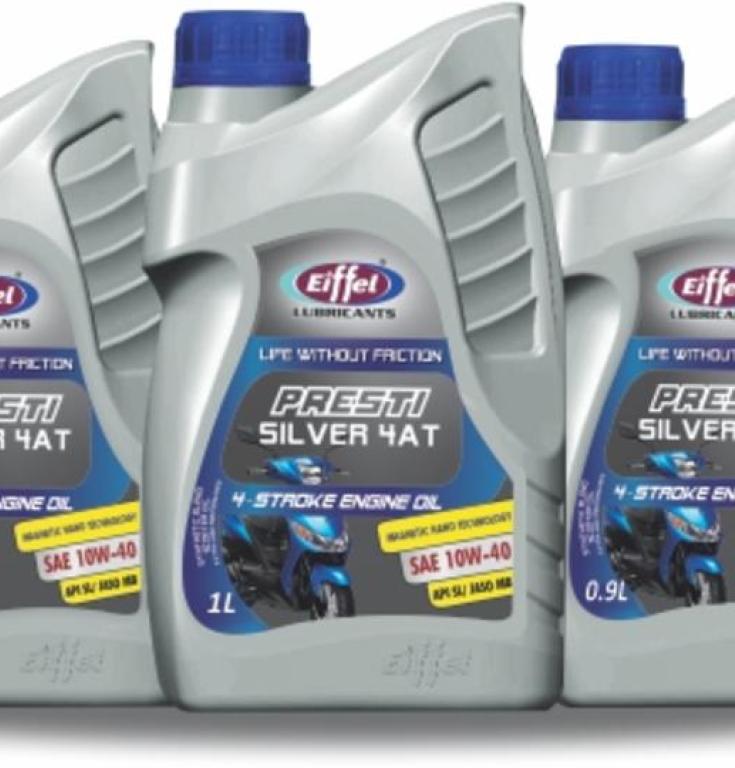 Dầu cao cấp bán tổng hợp dùng cho Xe tay Ga Scooter Eiffel Presti Silver 4AT 0,8L & 1L